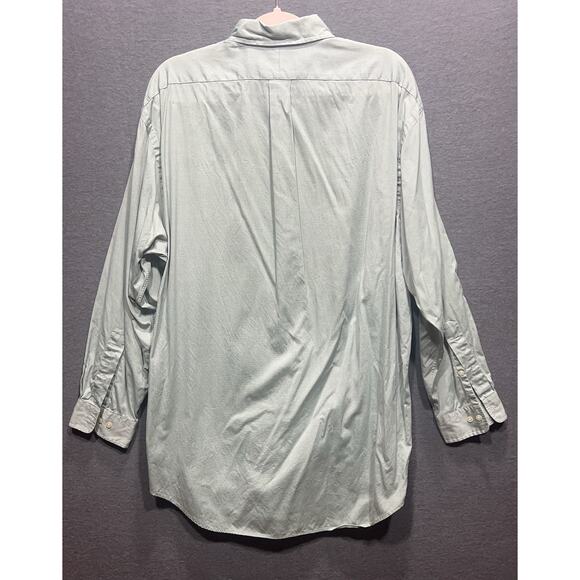 Ralph Lauren Mens Green Button Shirt Color Pony Preppy Yarmouth Size 16.5 - Picture 3 of 11